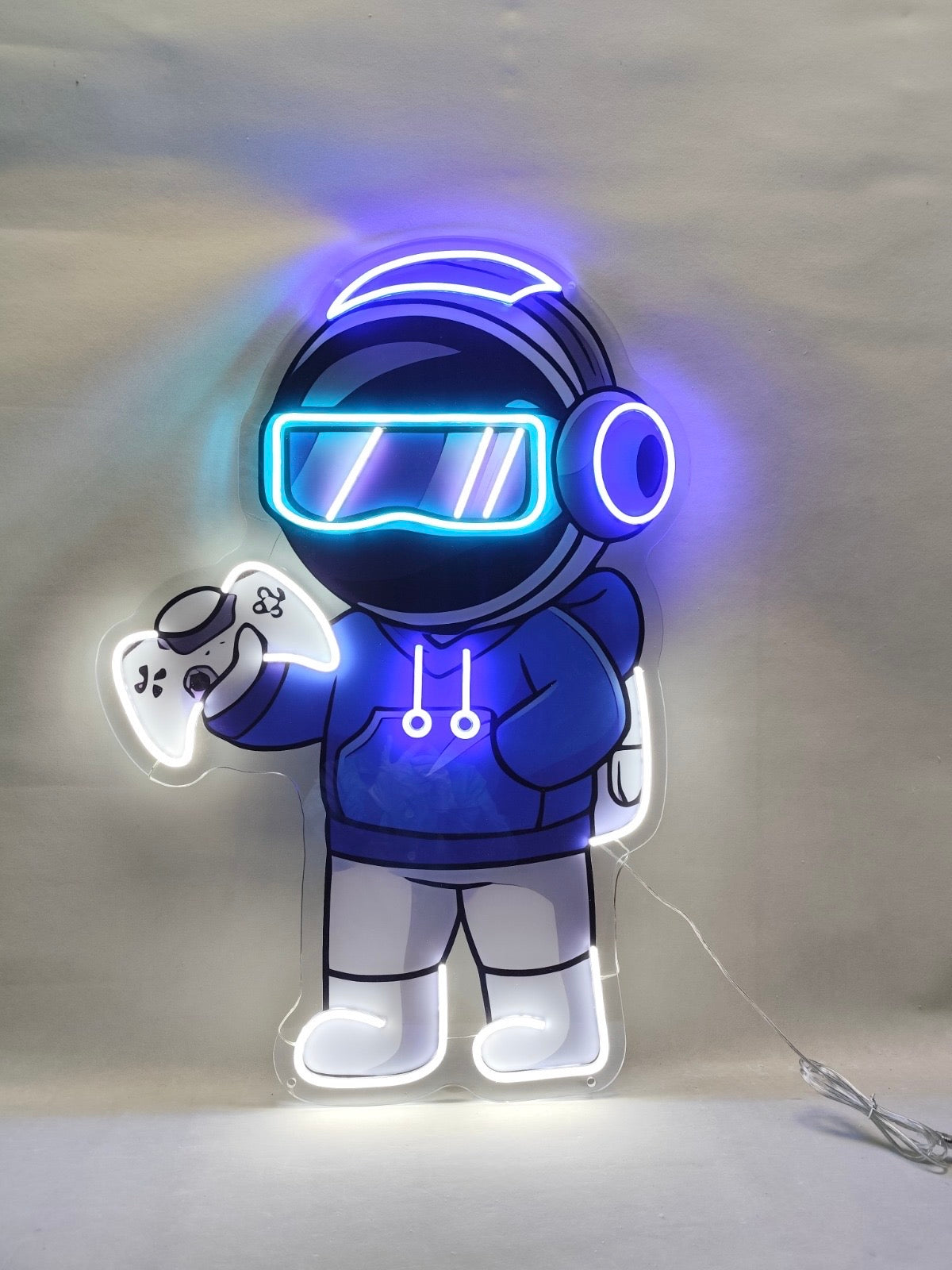 Gamer Astronaut LED Sign