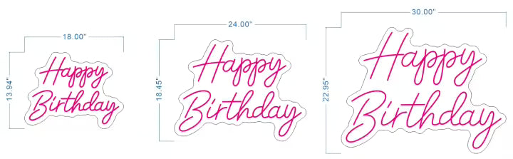 HAPPY BIRTHDAY LED sign