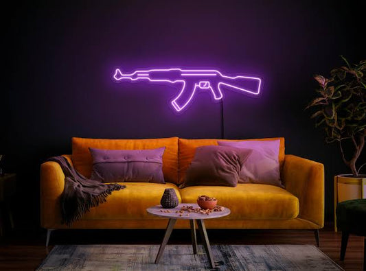 AK-47 LED sign