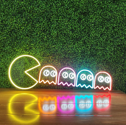 PAC-MAN LED sign